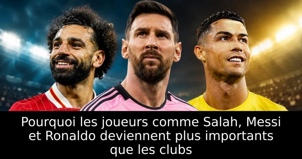 Pourquoi les joueurs comme Salah, Messi et Ronaldo deviennent plus importants que les clubs