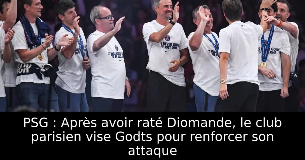 PSG : Après avoir raté Diomande, le club parisien vise Godts pour renforcer son attaque