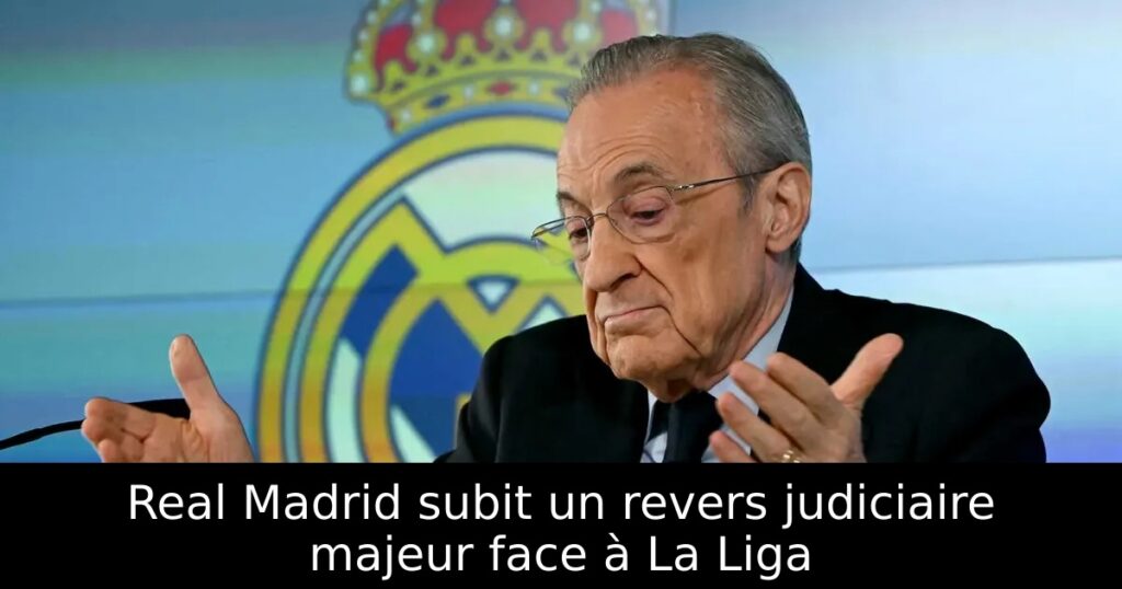 Real Madrid subit un revers judiciaire majeur face à La Liga