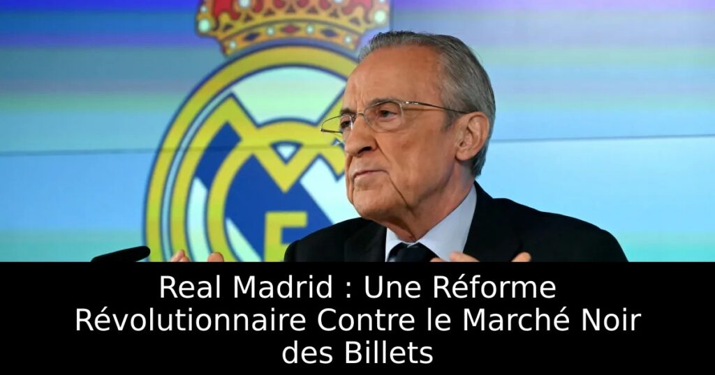 Real Madrid : Une Réforme Révolutionnaire Contre le Marché Noir des Billets