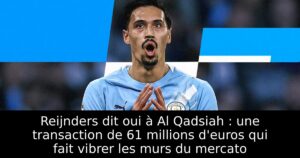 Reijnders dit oui à Al Qadsiah : une transaction de 61 millions d&rsquo;euros qui fait vibrer les murs du mercato