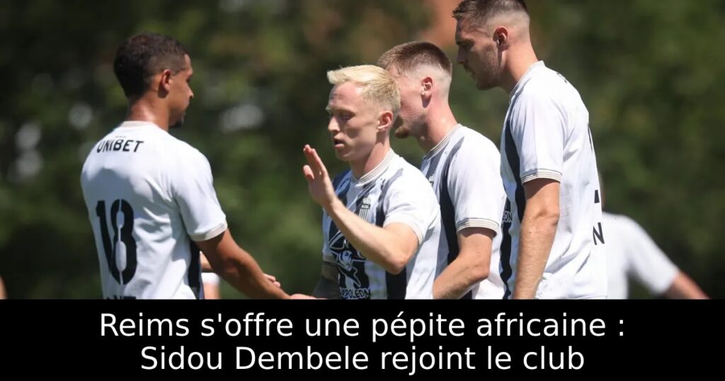 Reims s&rsquo;offre une pépite africaine : Sidou Dembele rejoint le club
