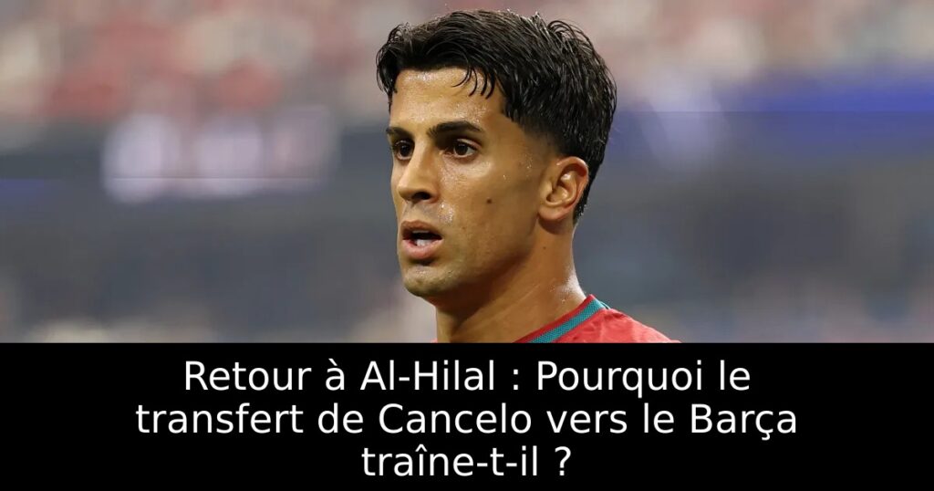 Retour à Al-Hilal : Pourquoi le transfert de Cancelo vers le Barça traîne-t-il ?