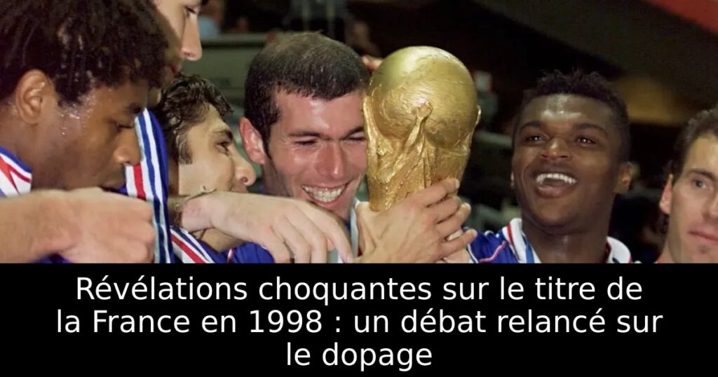 Révélations choquantes sur le titre de la France en 1998 : un débat relancé sur le dopage