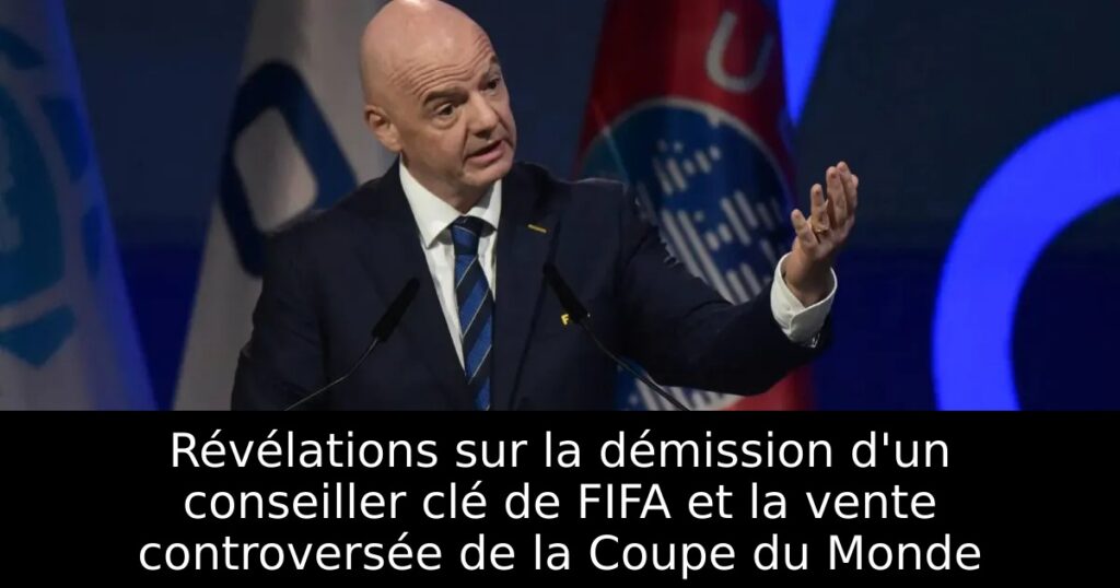 Révélations sur la démission d&rsquo;un conseiller clé de FIFA et la vente controversée de la Coupe du Monde