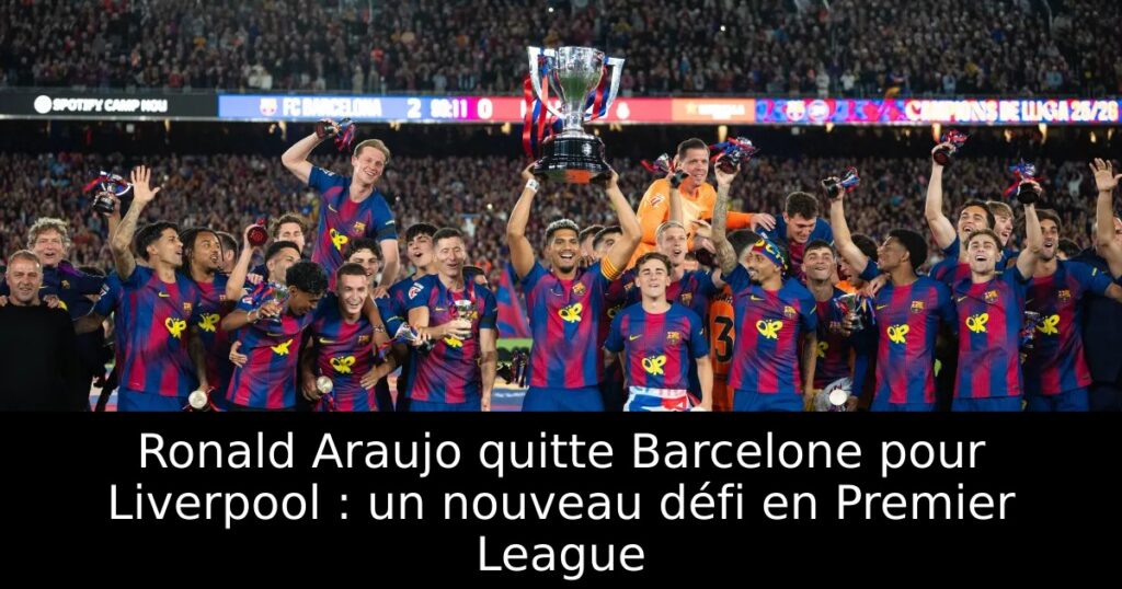 Ronald Araujo quitte Barcelone pour Liverpool : un nouveau défi en Premier League