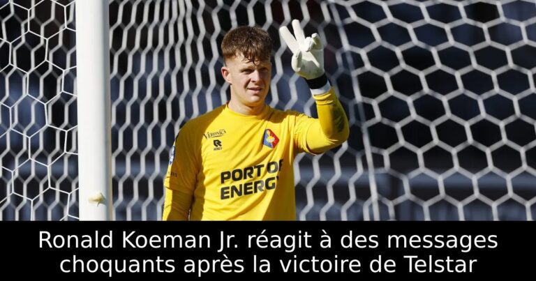 Ronald Koeman Jr. réagit à des messages choquants après la victoire de Telstar