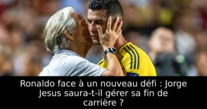 Ronaldo face à un nouveau défi : Jorge Jesus saura-t-il gérer sa fin de carrière ?