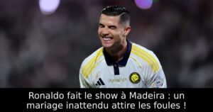 Ronaldo fait le show à Madeira : un mariage inattendu attire les foules !