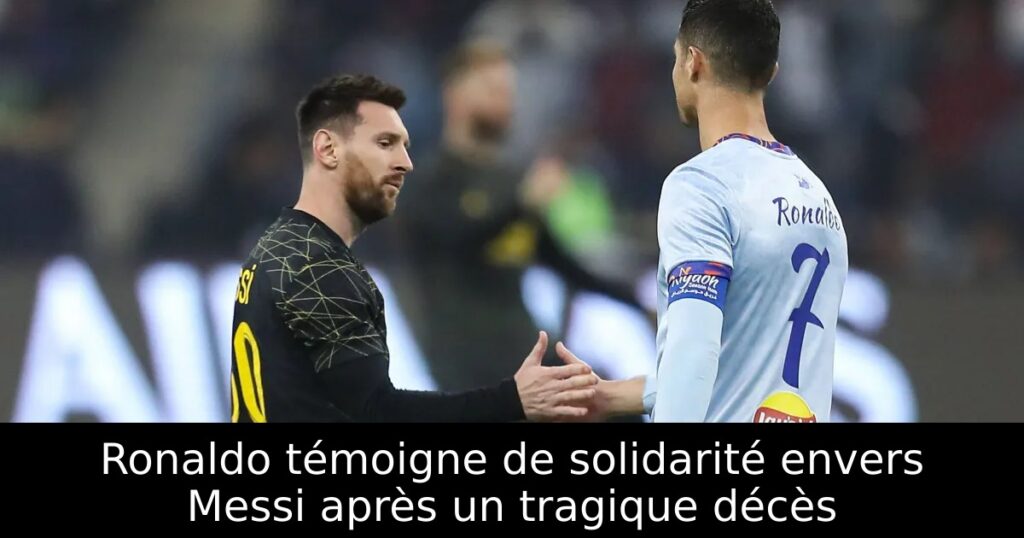 Ronaldo témoigne de solidarité envers Messi après un tragique décès
