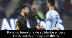 Ronaldo témoigne de solidarité envers Messi après un tragique décès