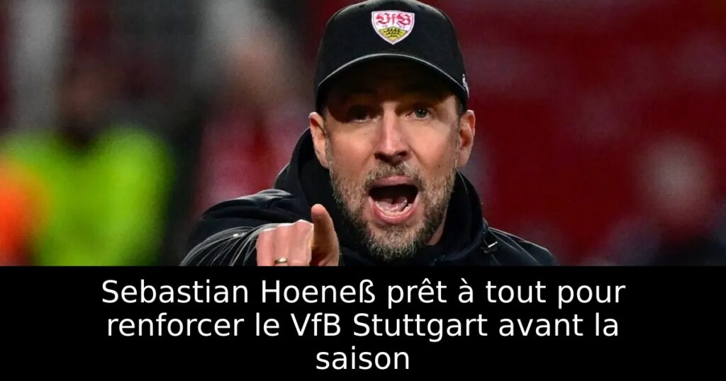 Sebastian Hoeneß prêt à tout pour renforcer le VfB Stuttgart avant la saison