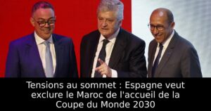 Tensions au sommet : Espagne veut exclure le Maroc de l&rsquo;accueil de la Coupe du Monde 2030