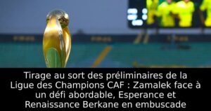 Tirage au sort des préliminaires de la Ligue des Champions CAF : Zamalek face à un défi abordable, Esperance et Renaissance Berkane en embuscade