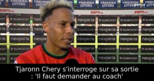 Tjaronn Chery s&rsquo;interroge sur sa sortie : &lsquo;Il faut demander au coach&rsquo;