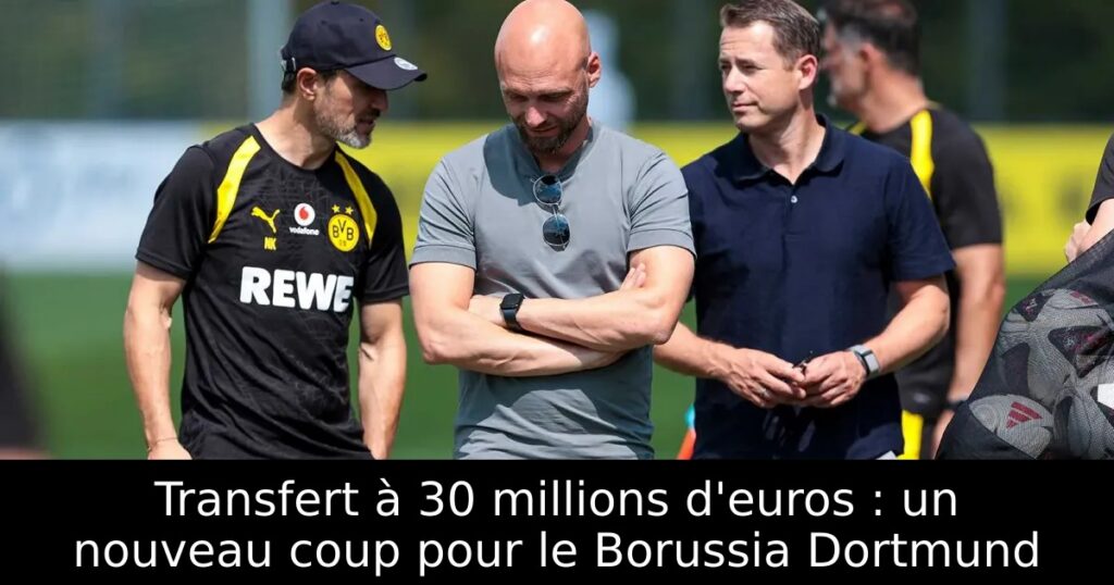 Transfert à 30 millions d&rsquo;euros : un nouveau coup pour le Borussia Dortmund