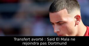 Transfert avorté : Said El Mala ne rejoindra pas Dortmund
