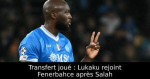 Transfert joué : Lukaku rejoint Fenerbahce après Salah