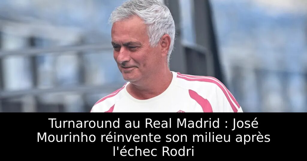 Turnaround au Real Madrid : José Mourinho réinvente son milieu après l&rsquo;échec Rodri