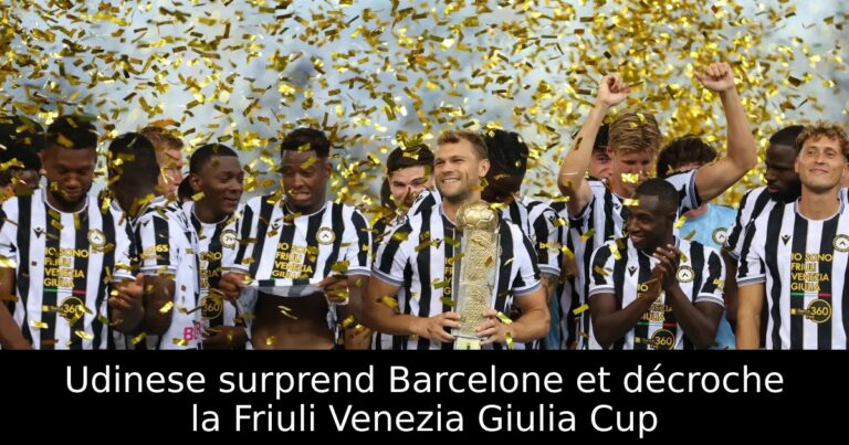 Udinese surprend Barcelone et décroche la Friuli Venezia Giulia Cup