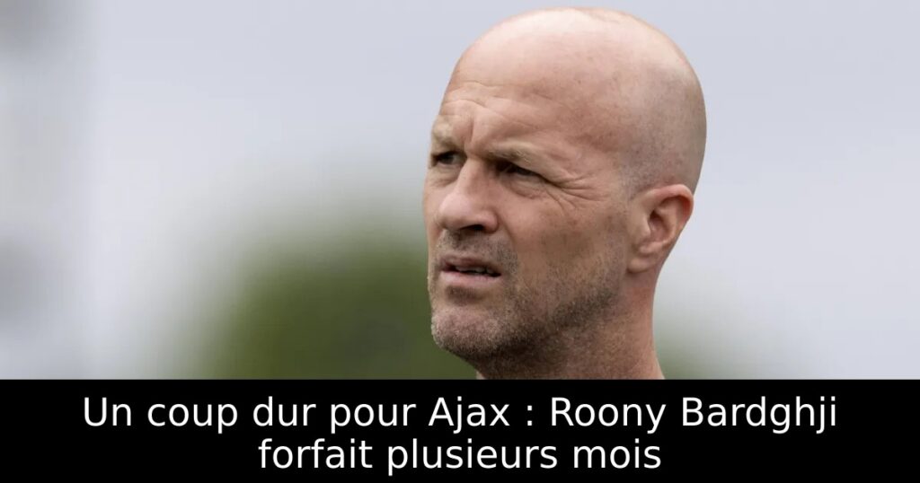 Un coup dur pour Ajax : Roony Bardghji forfait plusieurs mois
