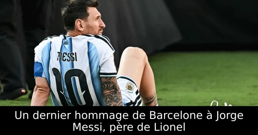 Un dernier hommage de Barcelone à Jorge Messi, père de Lionel