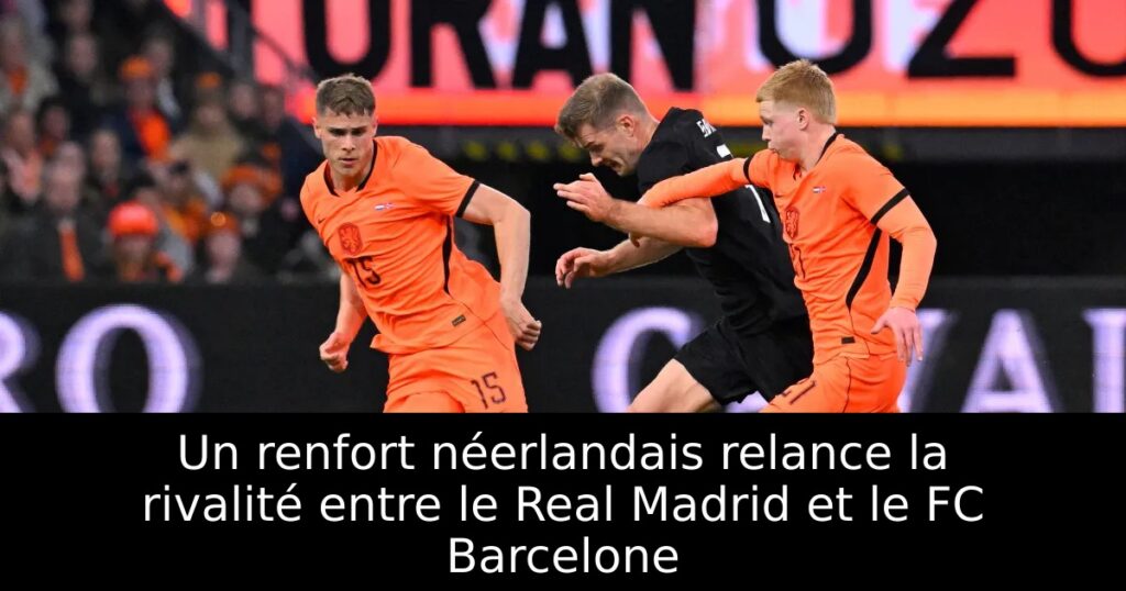 Un renfort néerlandais relance la rivalité entre le Real Madrid et le FC Barcelone