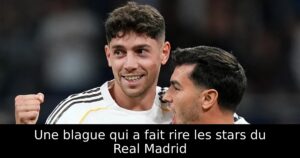 Une blague qui a fait rire les stars du Real Madrid