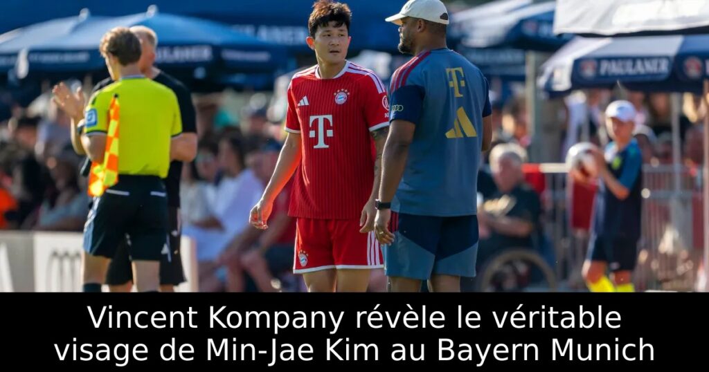 Vincent Kompany révèle le véritable visage de Min-Jae Kim au Bayern Munich
