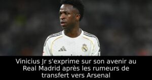 Vinicius Jr s&rsquo;exprime sur son avenir au Real Madrid après les rumeurs de transfert vers Arsenal