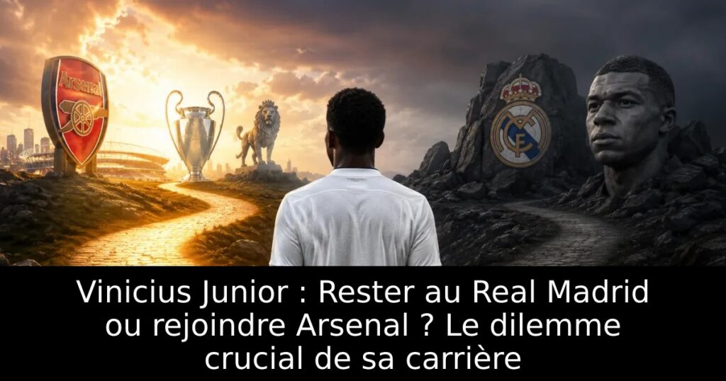 Vinicius Junior : Rester au Real Madrid ou rejoindre Arsenal ? Le dilemme crucial de sa carrière