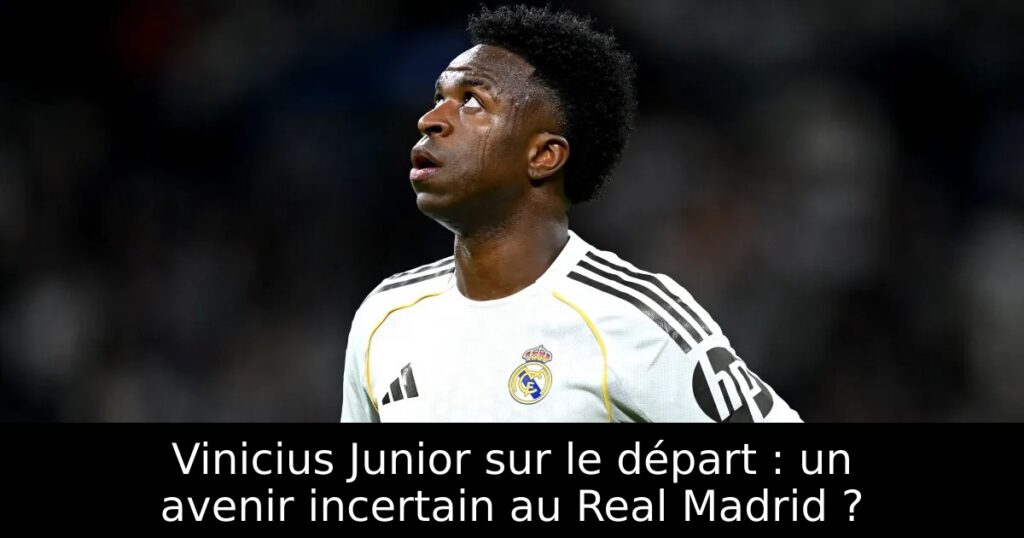 Vinicius Junior sur le départ : un avenir incertain au Real Madrid ?