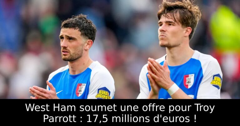 West Ham soumet une offre pour Troy Parrott : 17,5 millions d'euros !