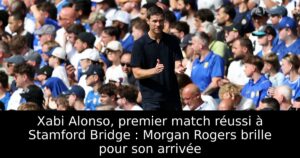 Xabi Alonso, premier match réussi à Stamford Bridge : Morgan Rogers brille pour son arrivée