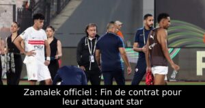 Zamalek officiel : Fin de contrat pour leur attaquant star