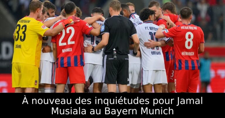 À nouveau des inquiétudes pour Jamal Musiala au Bayern Munich
