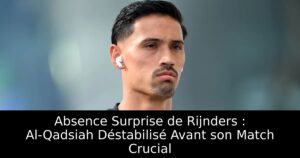 Absence Surprise de Rijnders : Al-Qadsiah Déstabilisé Avant son Match Crucial