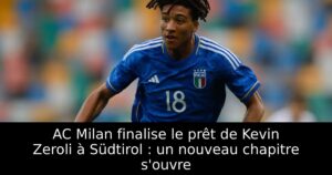 AC Milan finalise le prêt de Kevin Zeroli à Südtirol : un nouveau chapitre s&rsquo;ouvre