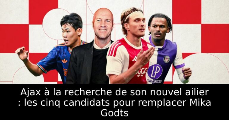 Ajax à la recherche de son nouvel ailier : les cinq candidats pour remplacer Mika Godts
