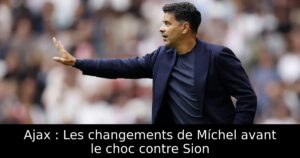 Ajax : Les changements de Míchel avant le choc contre Sion