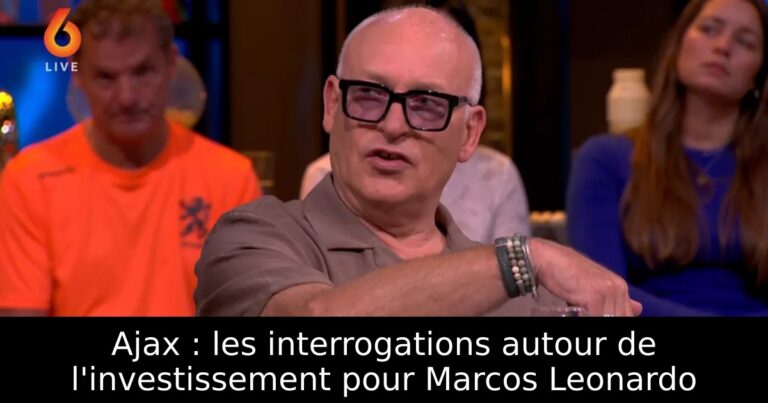 Ajax : les interrogations autour de l'investissement pour Marcos Leonardo