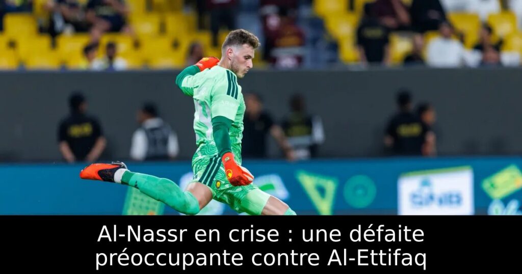 Al-Nassr en crise : une défaite préoccupante contre Al-Ettifaq