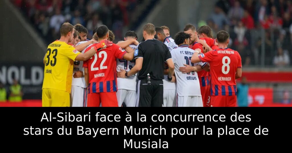 Al-Sibari face à la concurrence des stars du Bayern Munich pour la place de Musiala