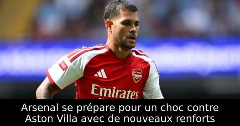 Arsenal se prépare pour un choc contre Aston Villa avec de nouveaux renforts