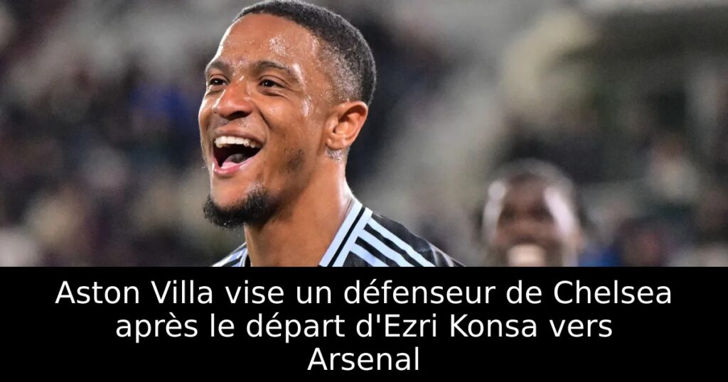 Aston Villa vise un défenseur de Chelsea après le départ d&rsquo;Ezri Konsa vers Arsenal