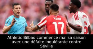 Athletic Bilbao commence mal sa saison avec une défaite inquiétante contre Séville