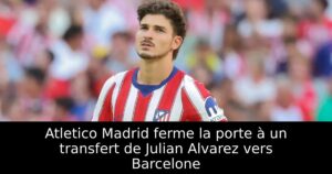 Atletico Madrid ferme la porte à un transfert de Julian Alvarez vers Barcelone