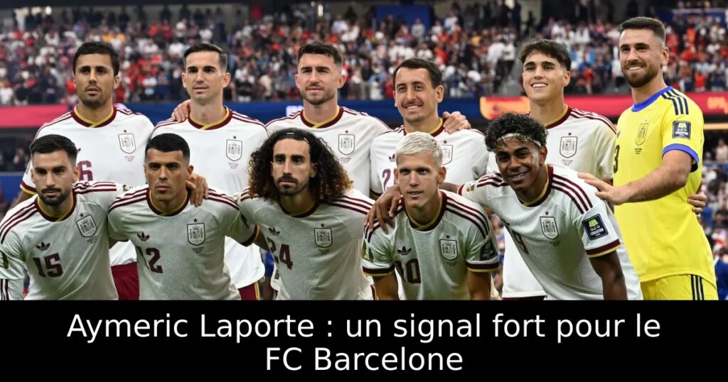 Aymeric Laporte : un signal fort pour le FC Barcelone