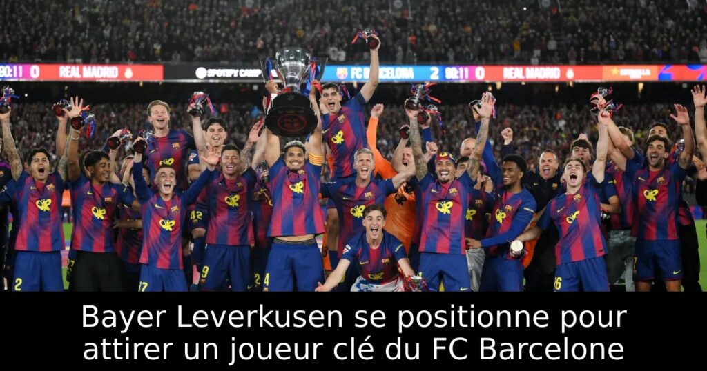 Bayer Leverkusen se positionne pour attirer un joueur clé du FC Barcelone