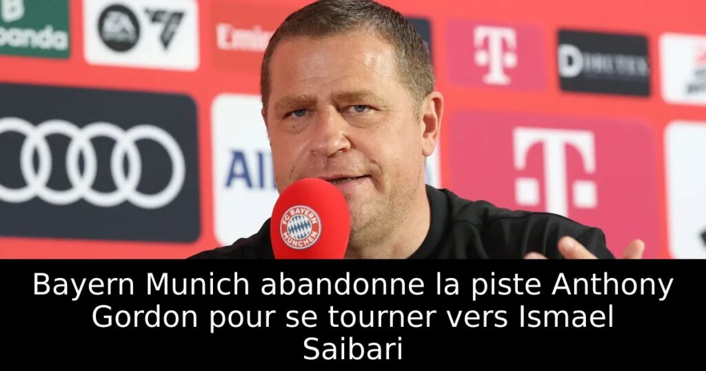 Bayern Munich abandonne la piste Anthony Gordon pour se tourner vers Ismael Saibari